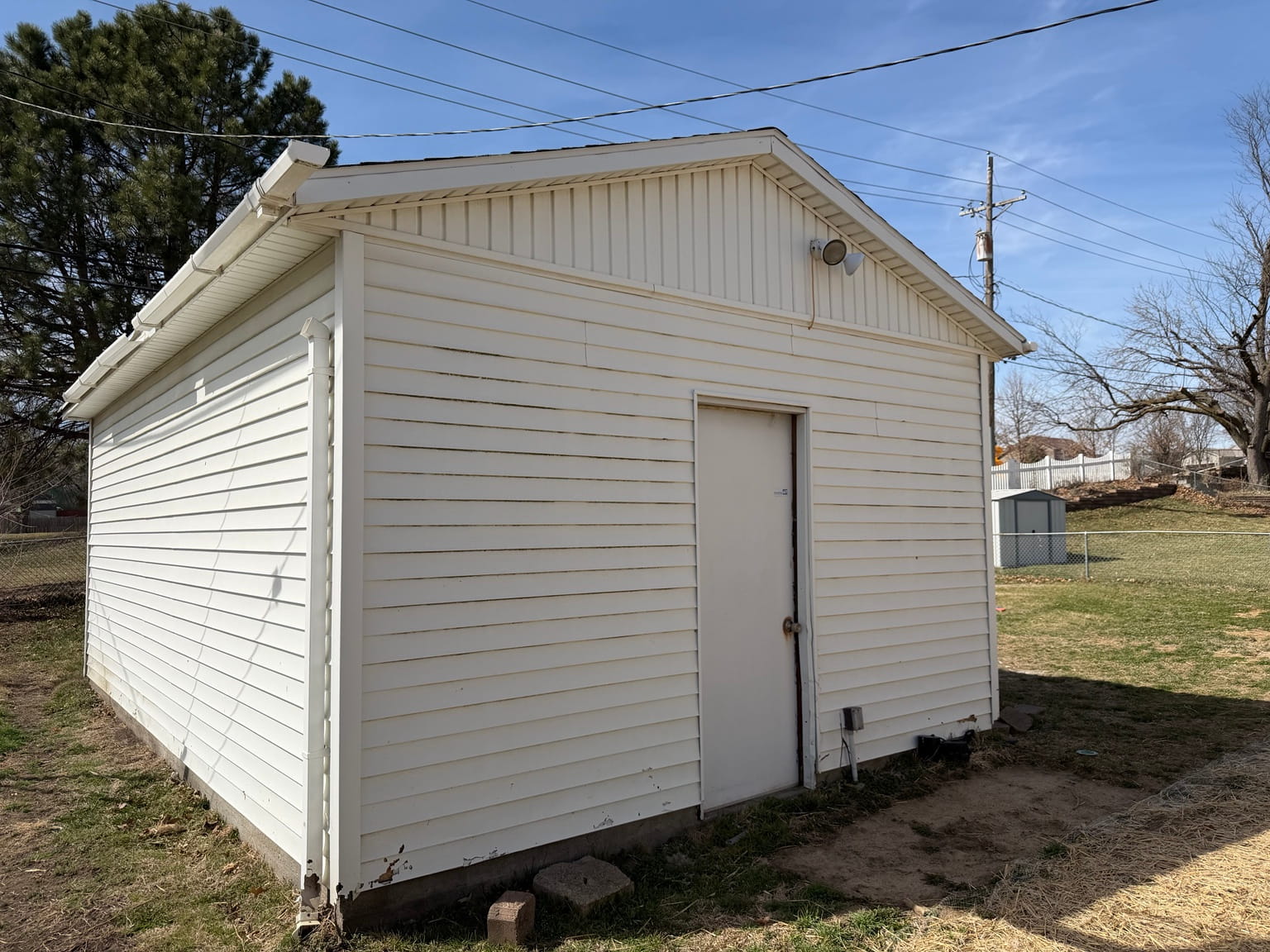 Before demolition — structure intact prior to selective demo work in Omaha